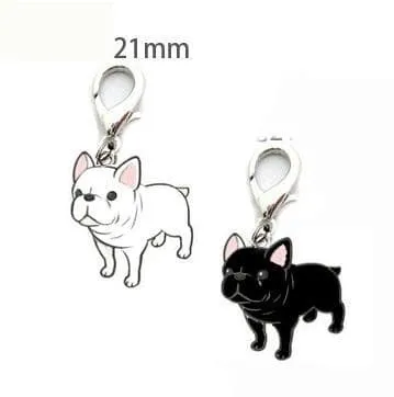 10 Pcs/Lot DIY Charm German Shepherd Dog Bulldog Pendant Keychain