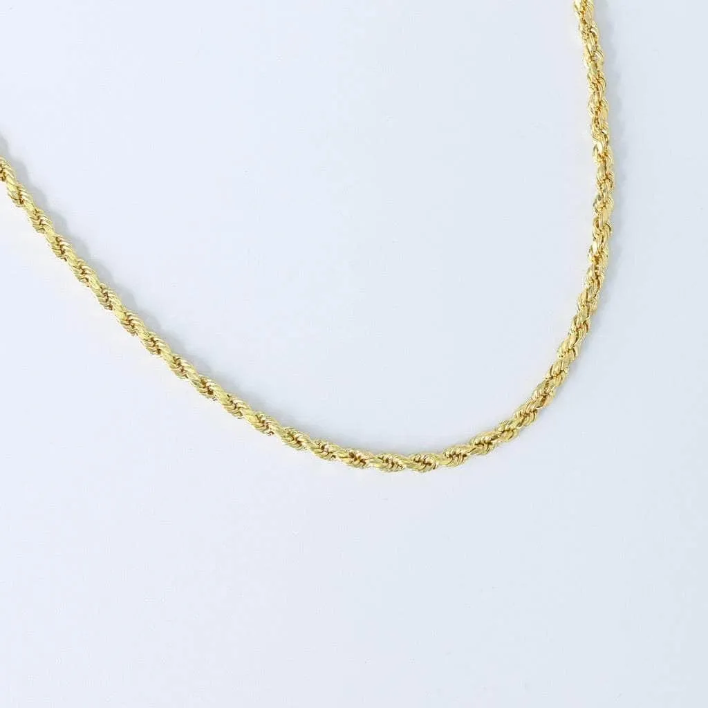 10K Gold Rope Chain 4mm