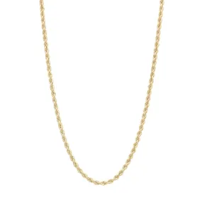 10kt Solid Gold Rope Chain (2/3/4mm)