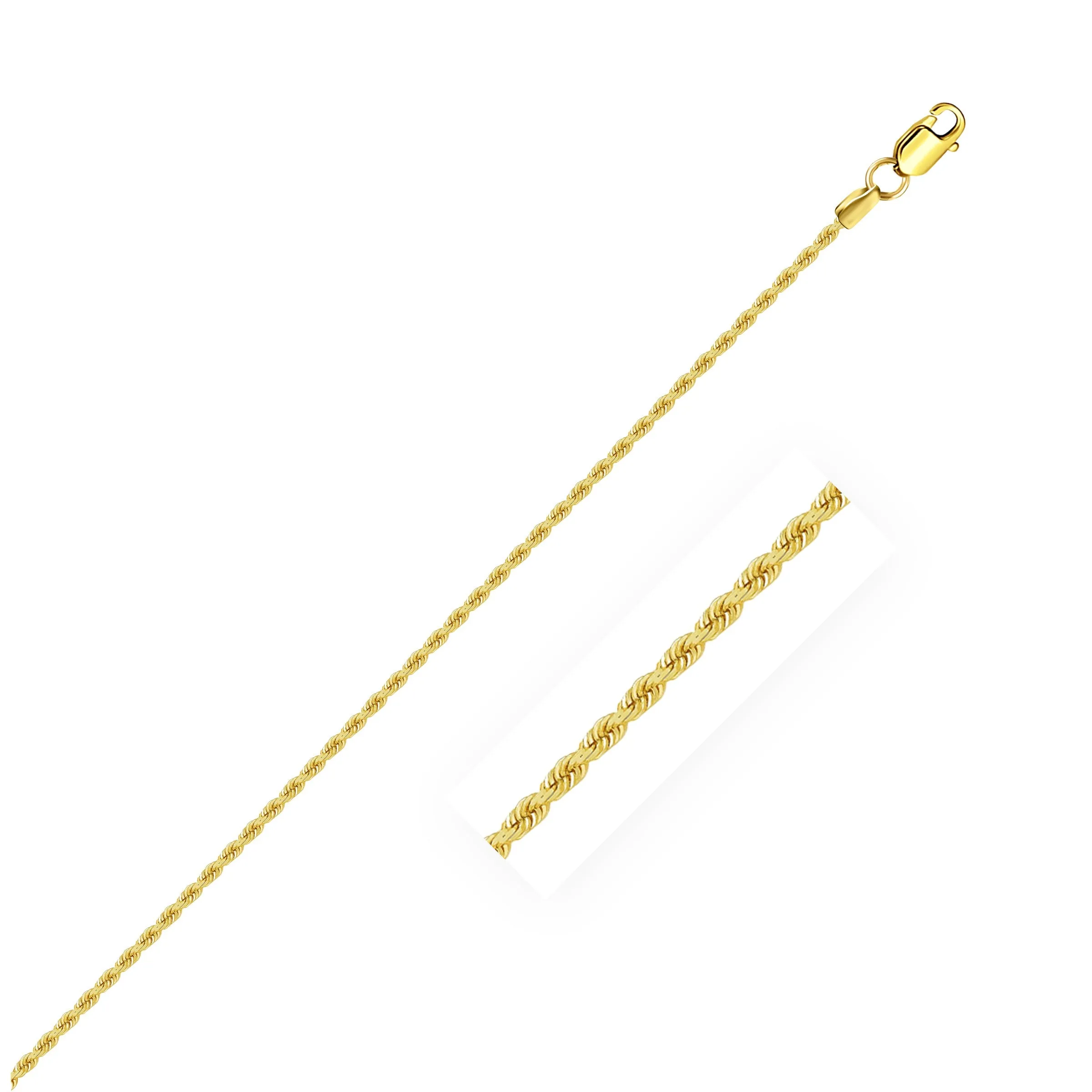 14k Yellow Gold Solid Rope Chain 1.25mm-rx99048-16