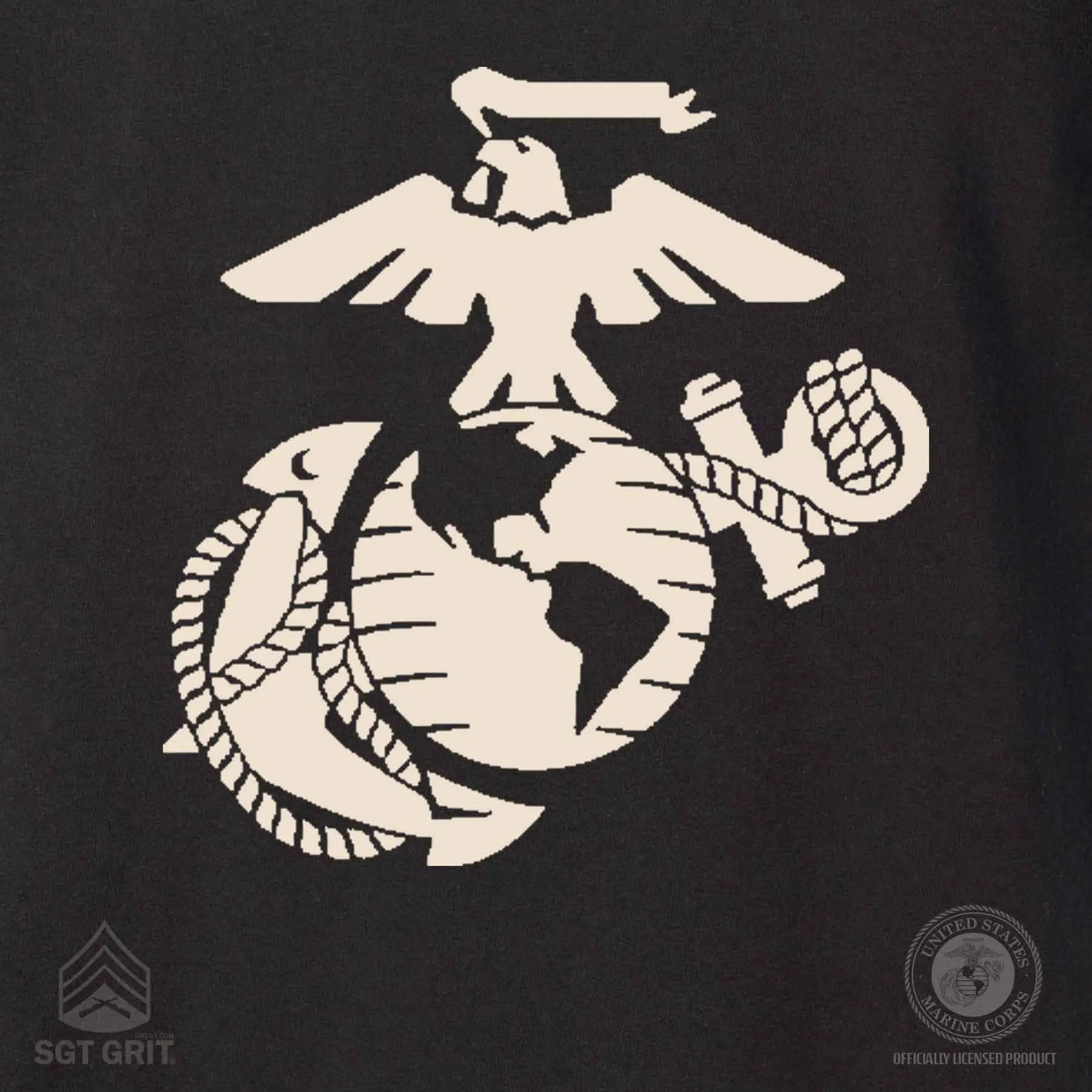 1775 Devil Dogs Back With Left Chest T-shirt