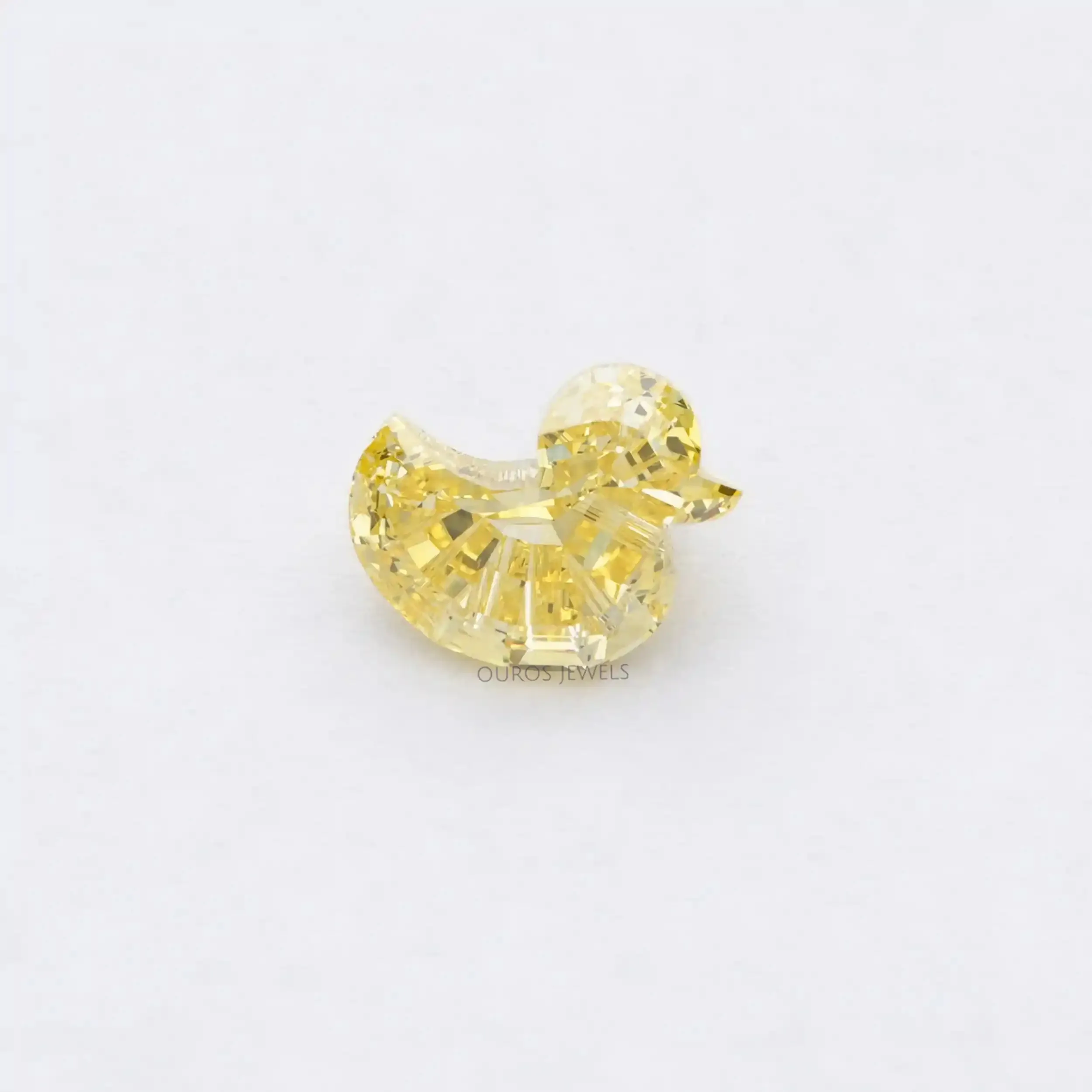 1.90 Carat Yellow Duck Cut Lab Grown Diamond