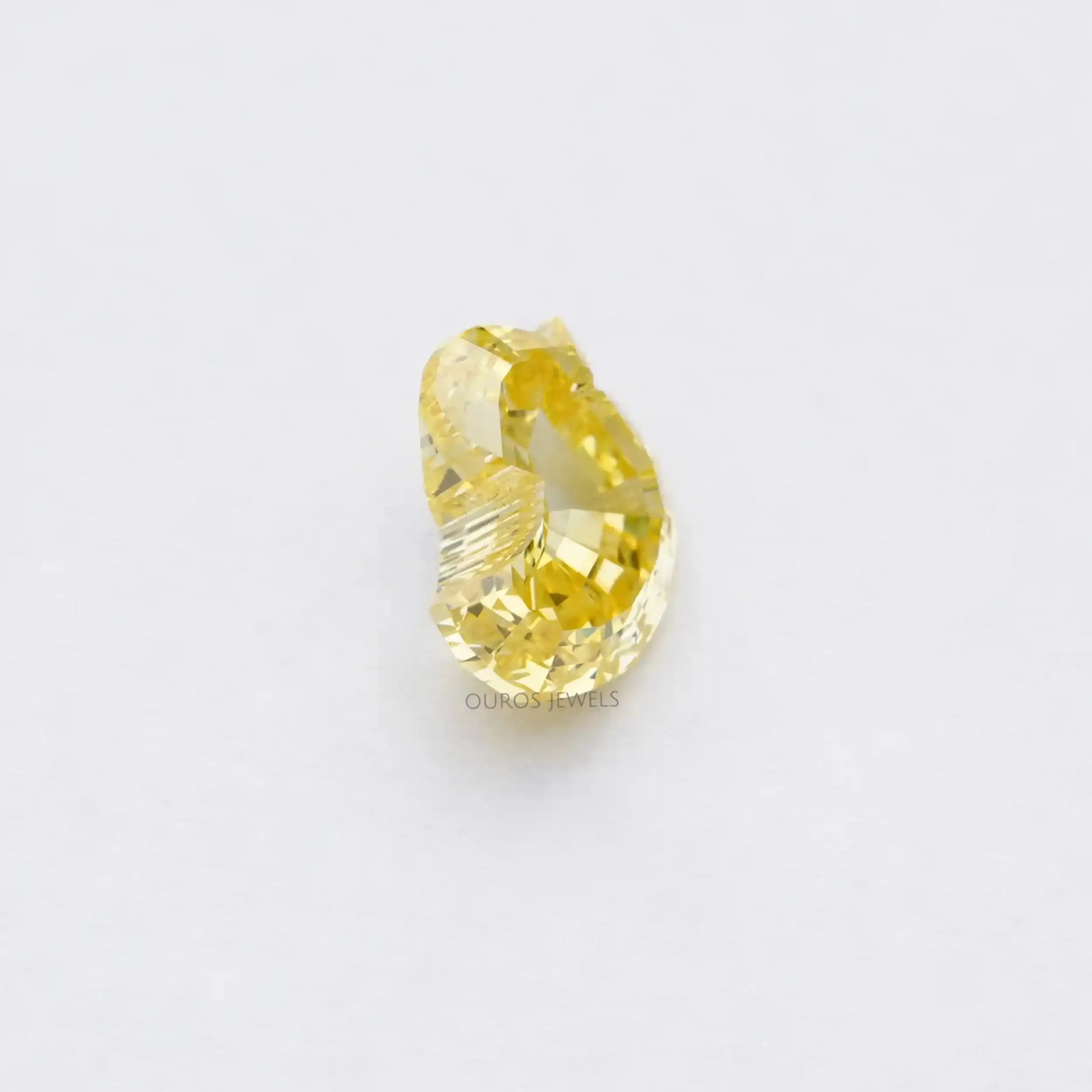 1.90 Carat Yellow Duck Cut Lab Grown Diamond