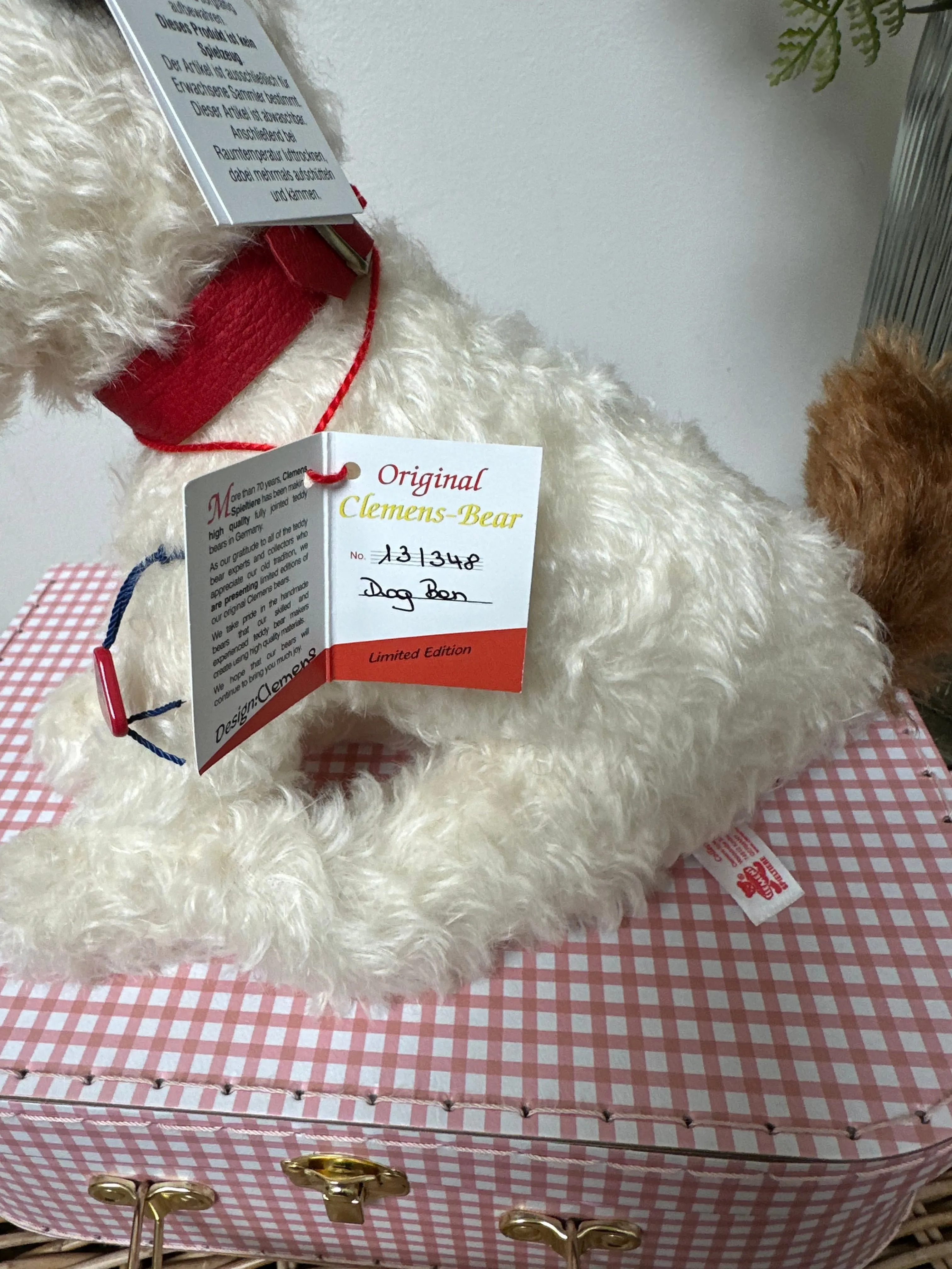 2024 Collection Ben Puppy Dog Limited Edition Mohair Puppy Dog No 13