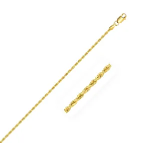 2.0mm 14k Yellow Gold Solid Rope Chain-rx71666-18