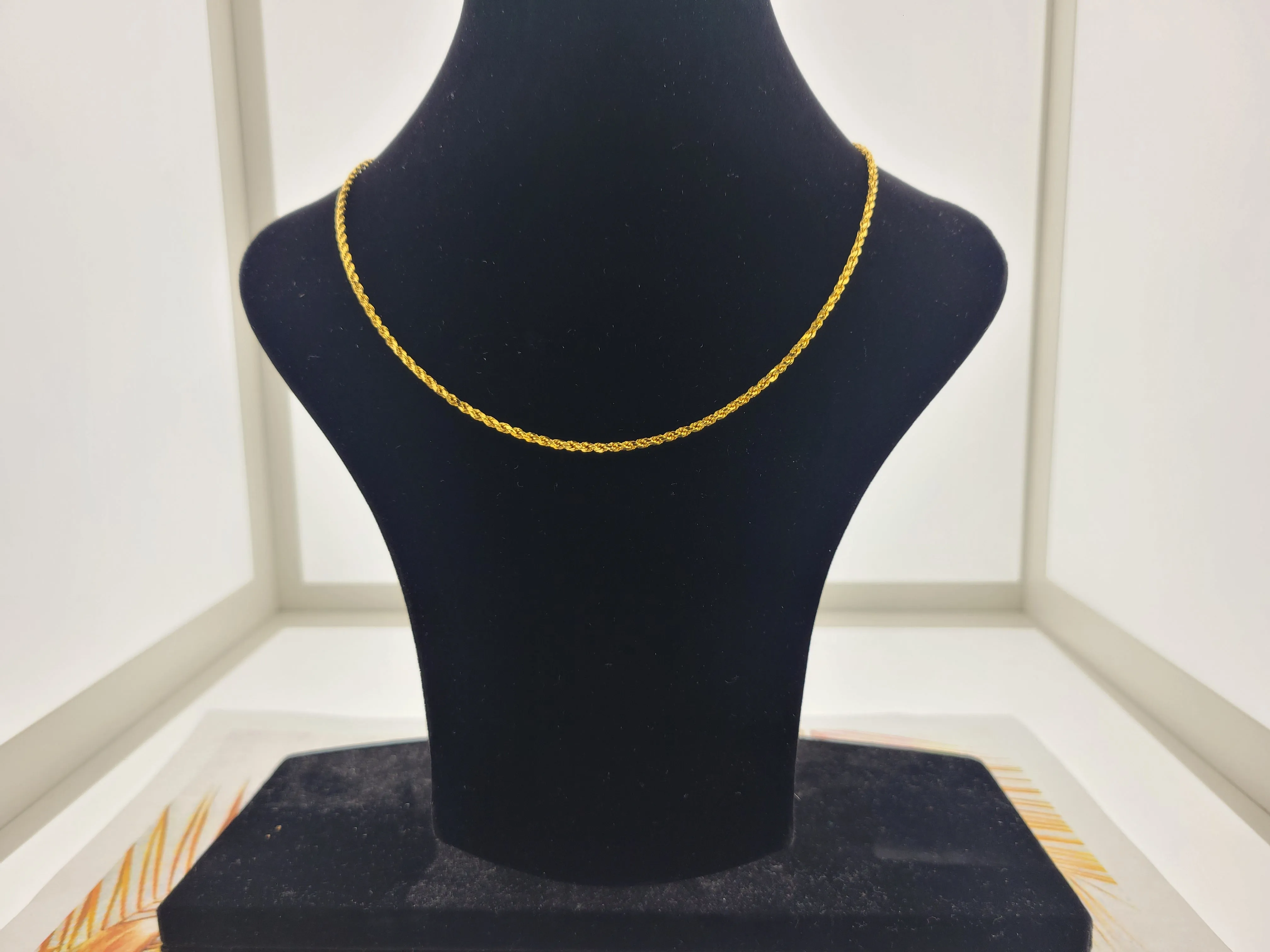 22K Solid Gold Designer Rope Chain C5493