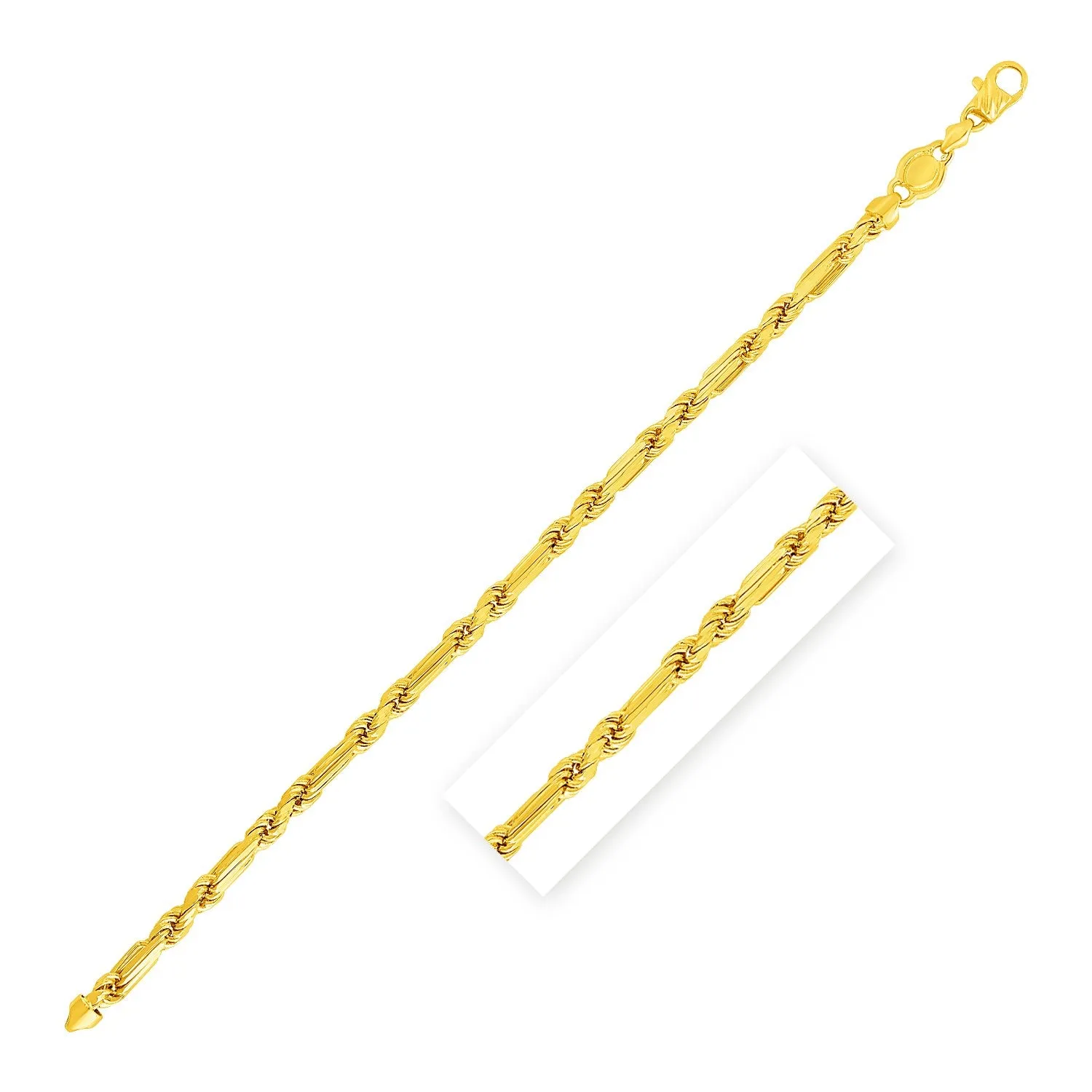 5.0mm 14k Yellow Gold Figa Rope Chain-rx32674-24