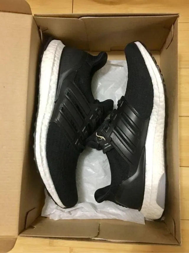 Adidas UltraBoost3.0 LTD PK •Leather Cage• Core Blac...