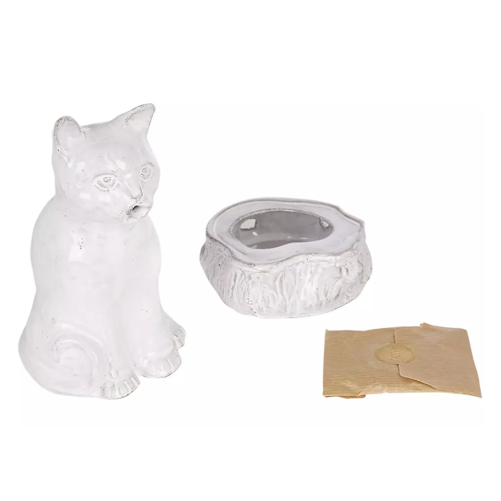 Astier De Villatte Setsuko Cat Incense Burner