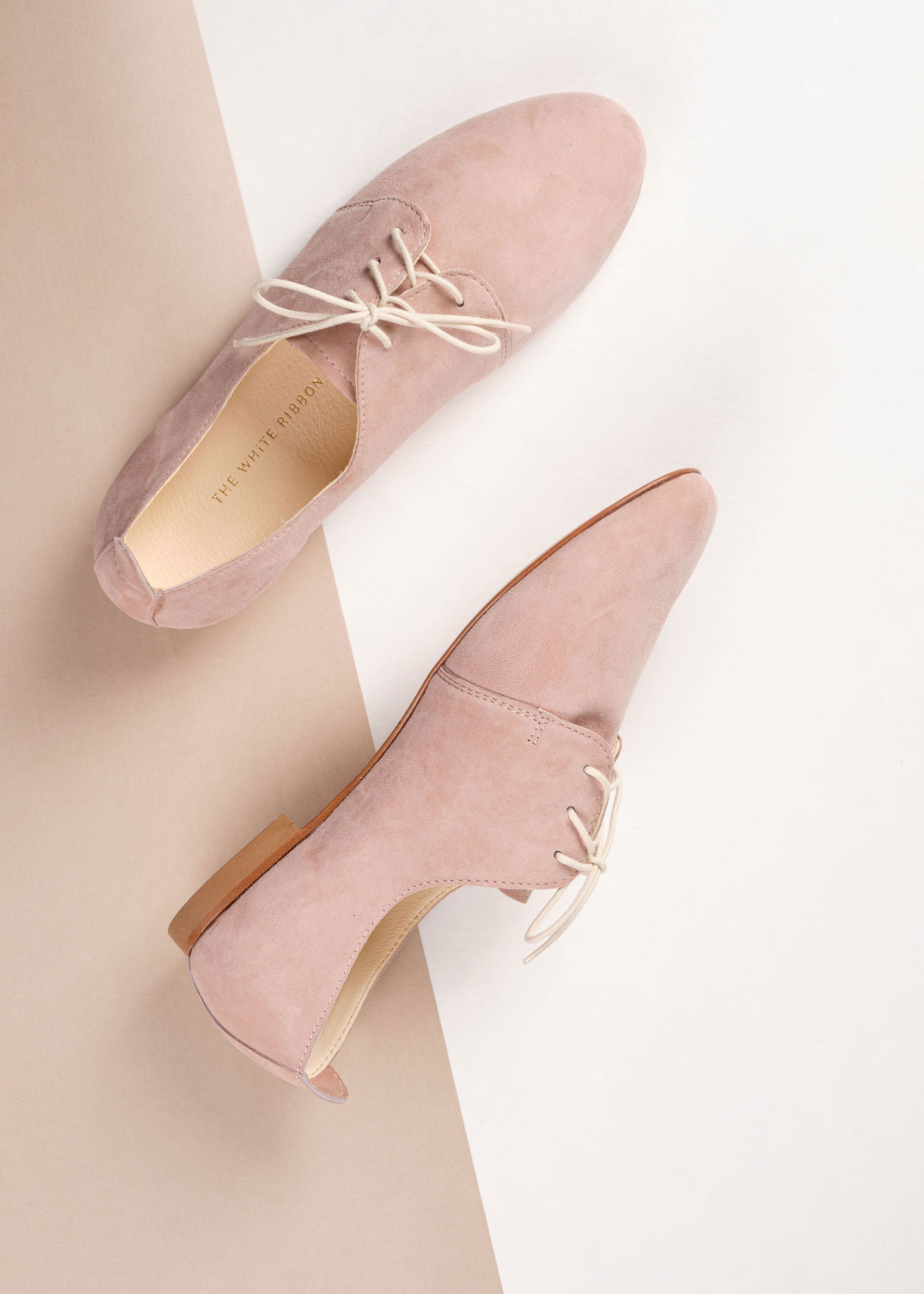 AVA Oxford Shoes - Blush Nubuck