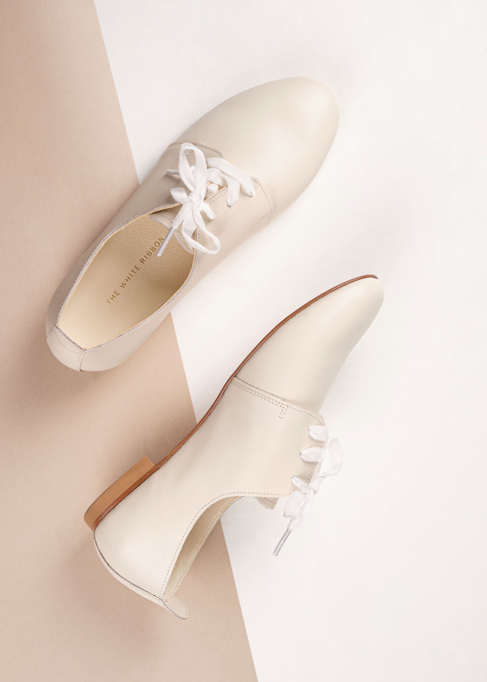 AVA Oxford Shoes - Light Ivory