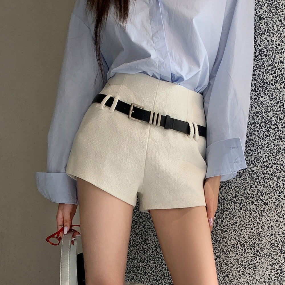 Belt Straight Shorts