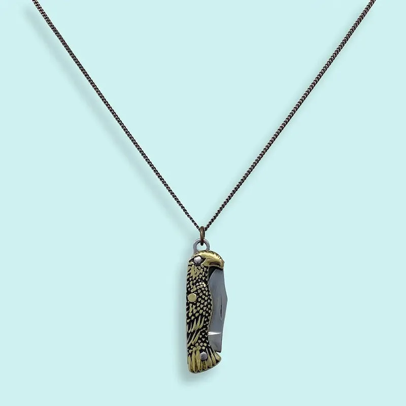 Bird Knife Necklace