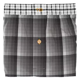 Black Check Boxer Short