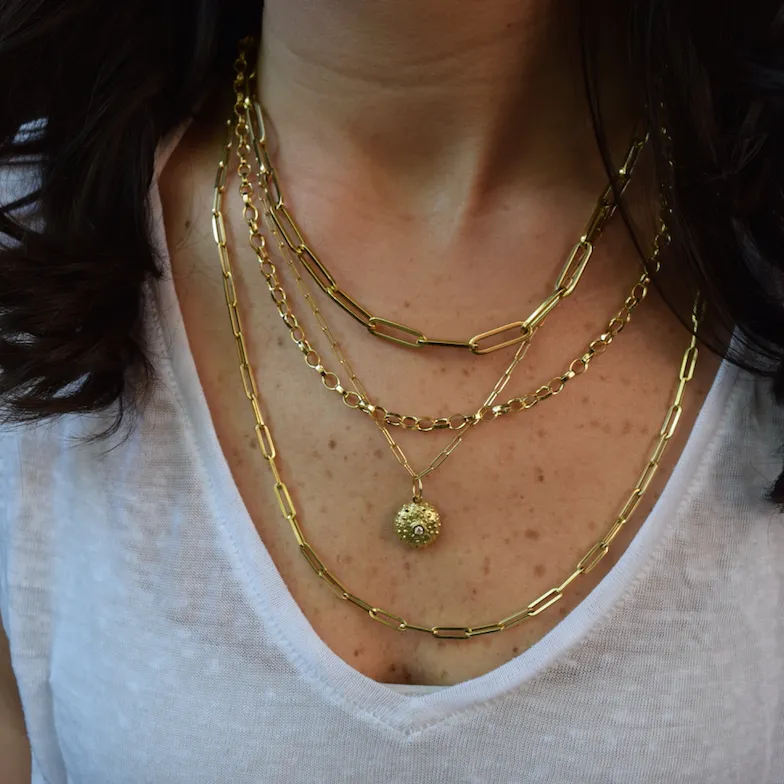 BOHEME BESTIE MEDIUM LINK GOLD CHAIN rts