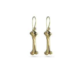 Bone Earrings - Bronze