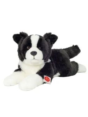 Border Collie Plush 45cm Hermann Teddy Bear Lying Puppy Dog.