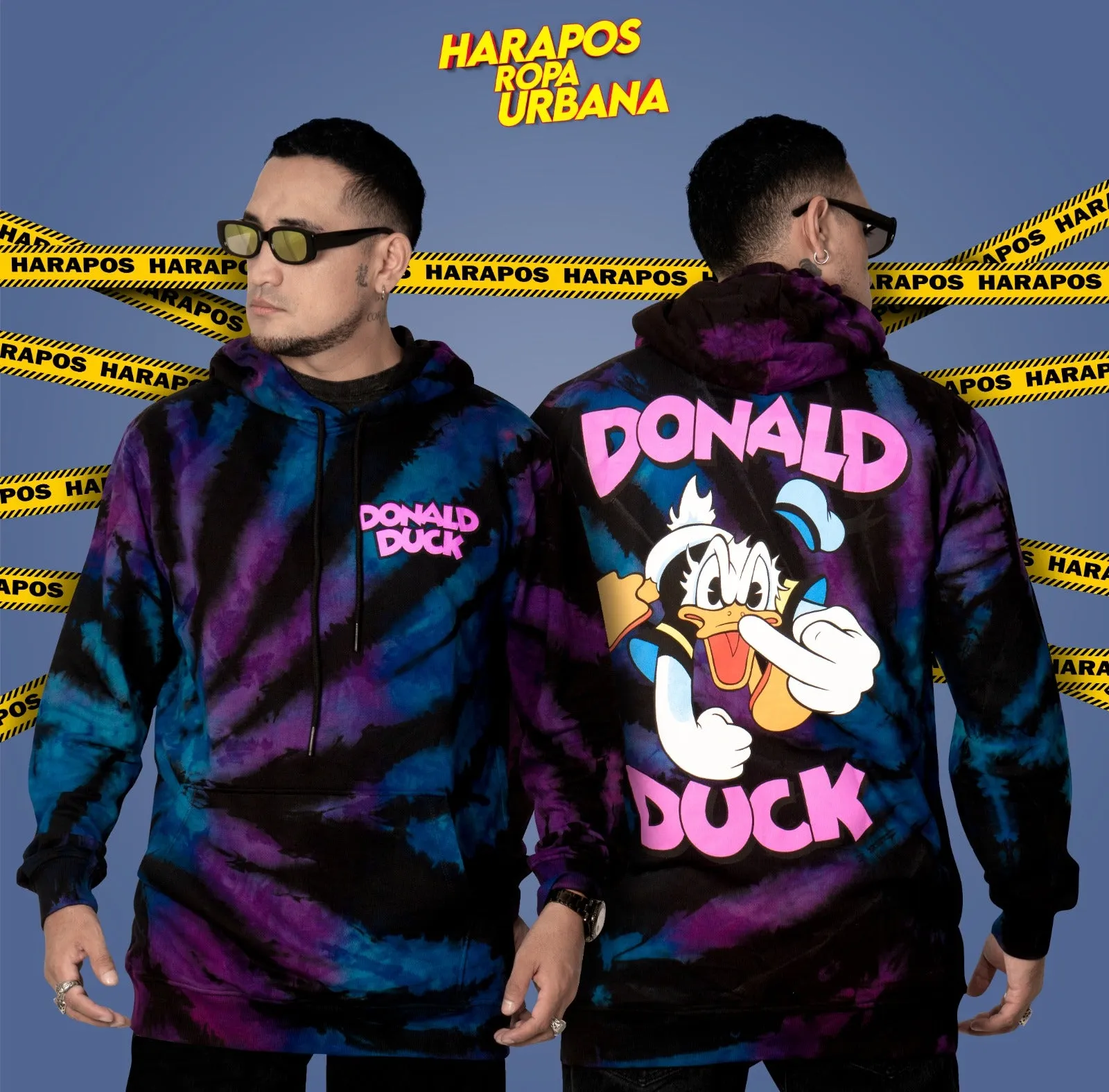 Canguro Dr. Mono oversize Donald duck negro taidai