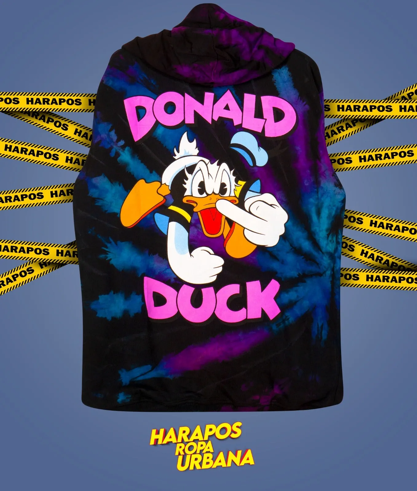 Canguro Dr. Mono oversize Donald duck negro taidai