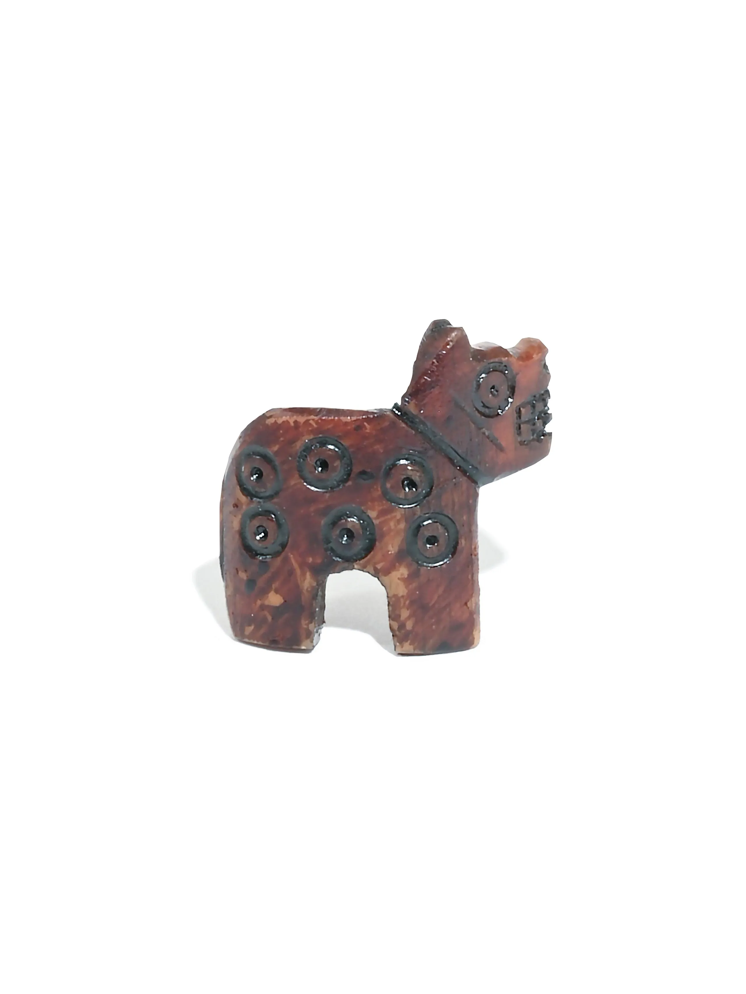 Carved Bone Jaguar Amulet