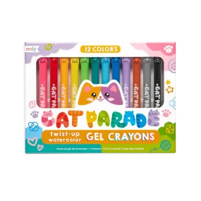 Cat Parade Gel Crayons - Set of 12