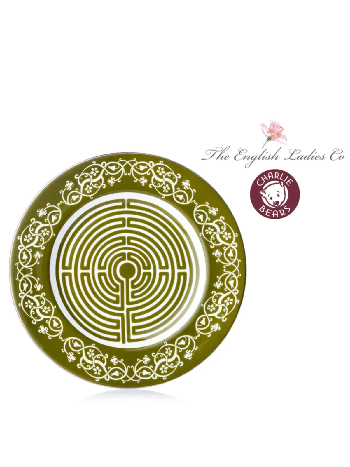 Charlie Bears Ceramics Fine Bone China Labyrinth Plate