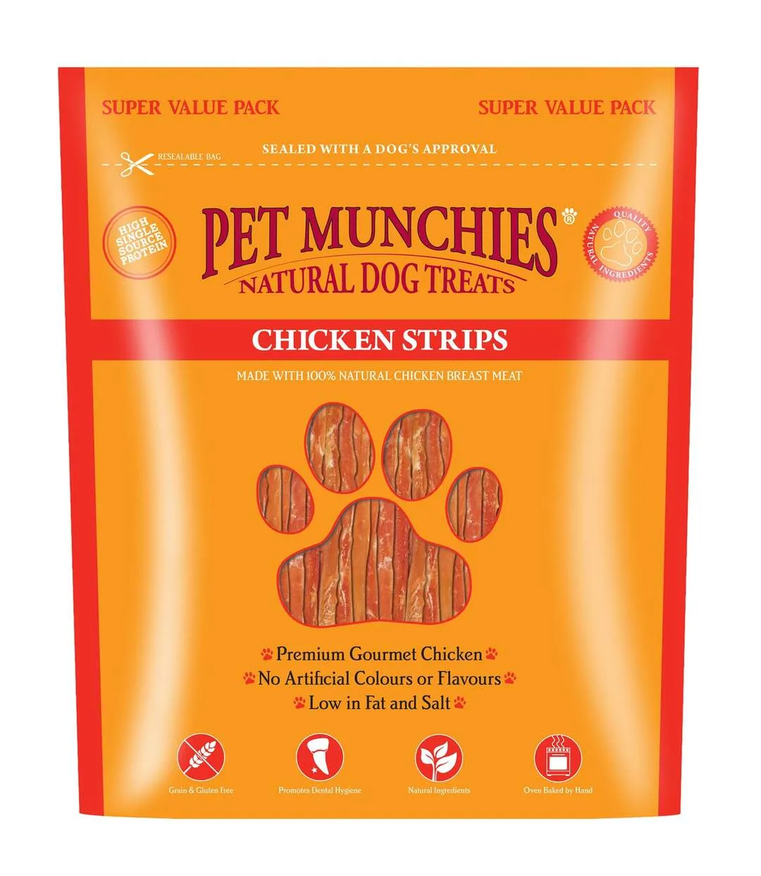 Chicken dog treats 720g multicoloured Pet Munchies