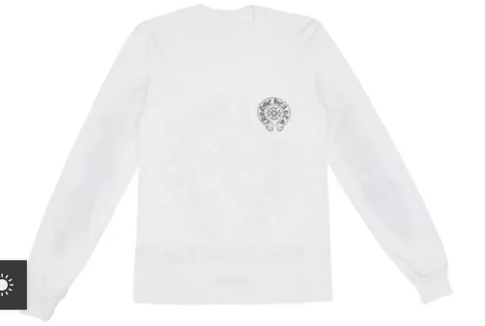 CHROME HEARTS  |Unisex Street Style Plain Bridal Logo T-Shirts