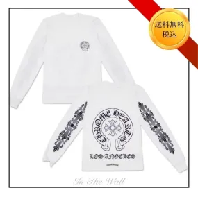 CHROME HEARTS  |Unisex Street Style Plain Bridal Logo T-Shirts