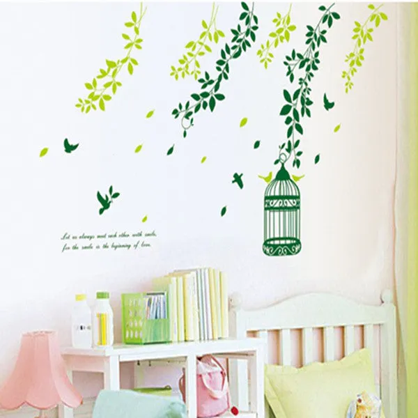 Classic old cage background sitting room adornment The third generation of removable wall stickers SM6