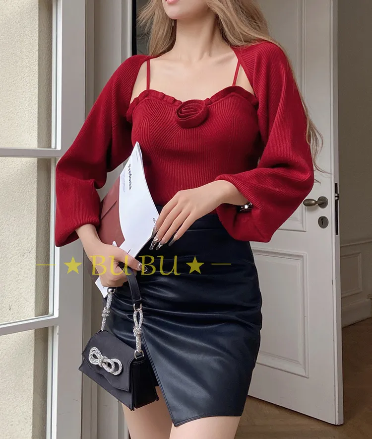 Dabuwawa  |Casual Style Blended Fabrics Long Sleeves Plain Party Style