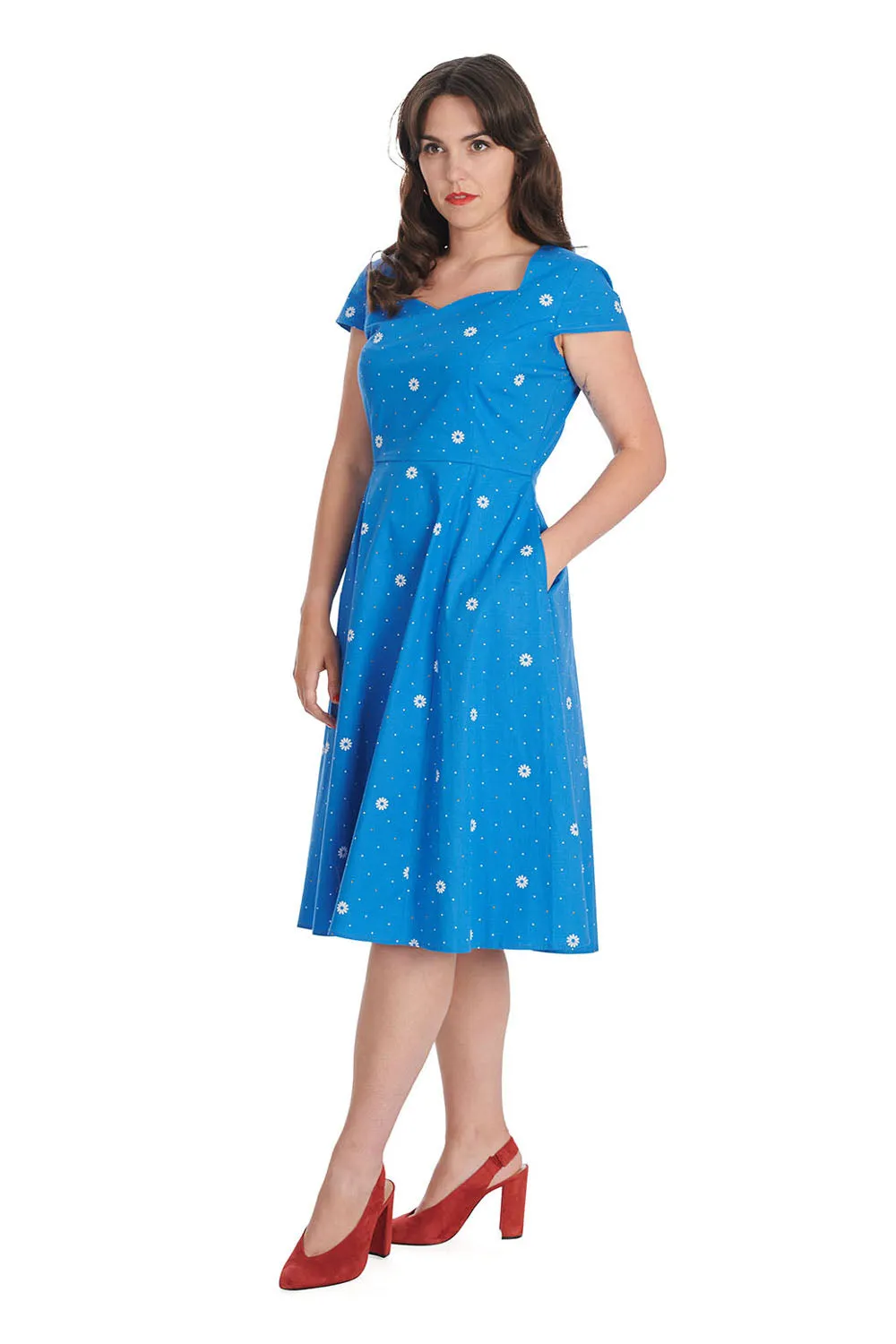 DAISY SPOT SWING DRESS