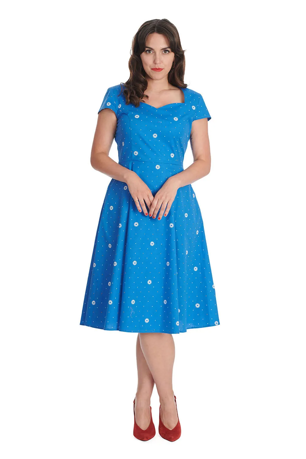 DAISY SPOT SWING DRESS