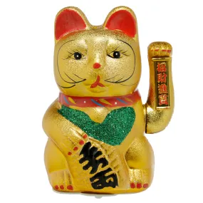 Decorative Waving Maneki Neko Ceramic Cat 21cm CAT177