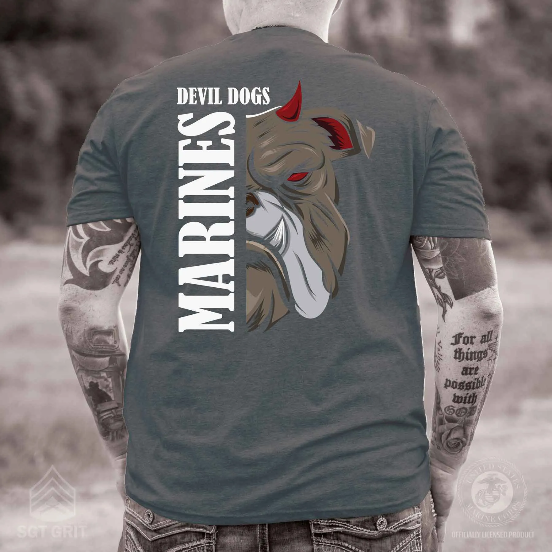 Devil Dogs Bulldog T-shirt