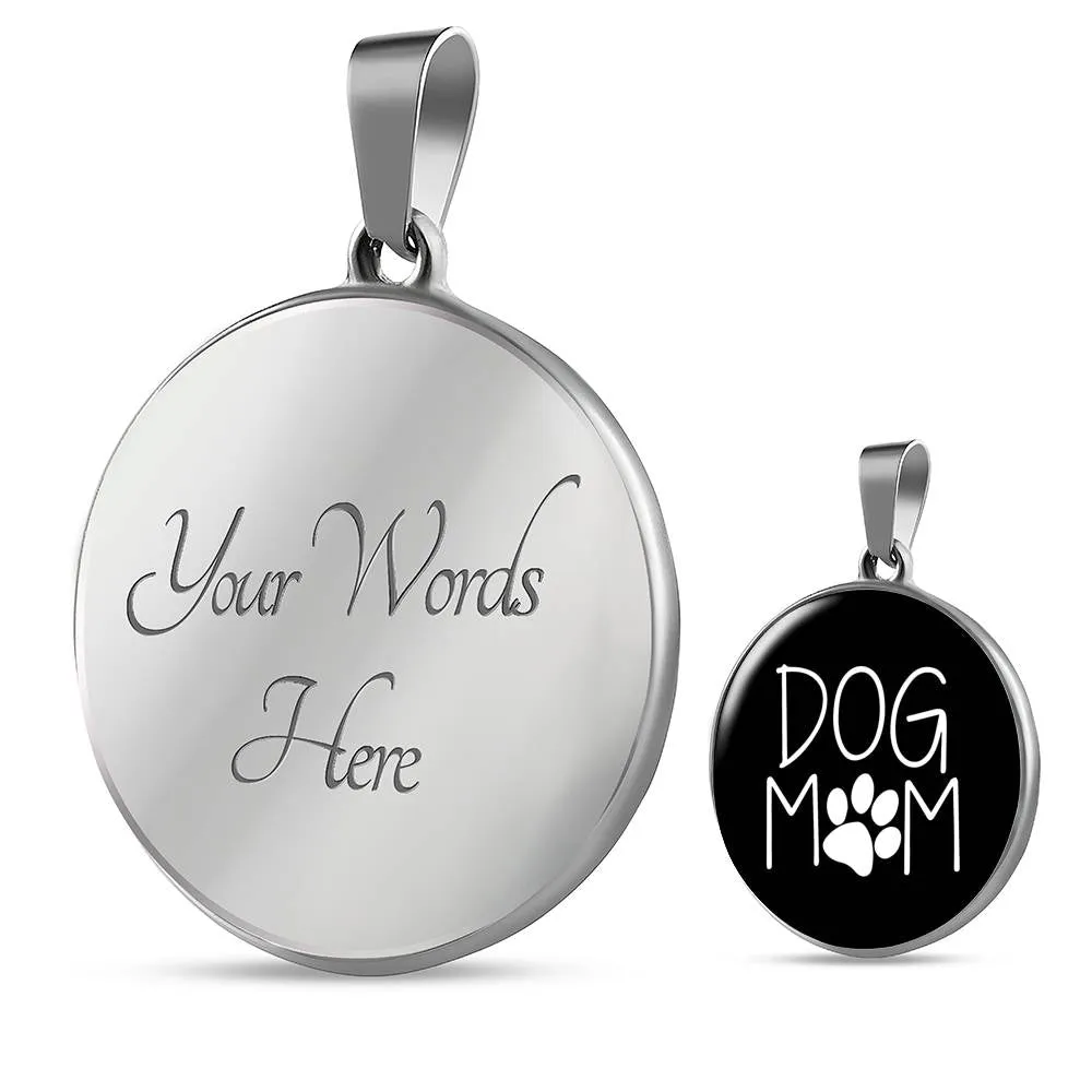 Dog Mom Pendant Necklace