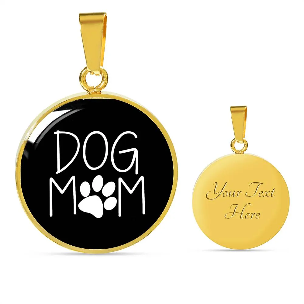 Dog Mom Pendant Necklace