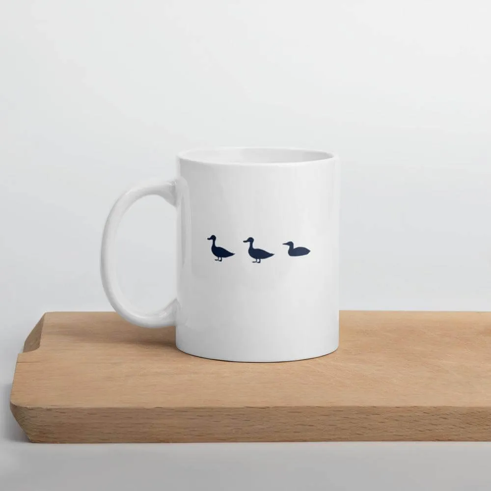 Duck Duck Loon | Minnesota Up North Outdoors White Glossy Coffee Mug