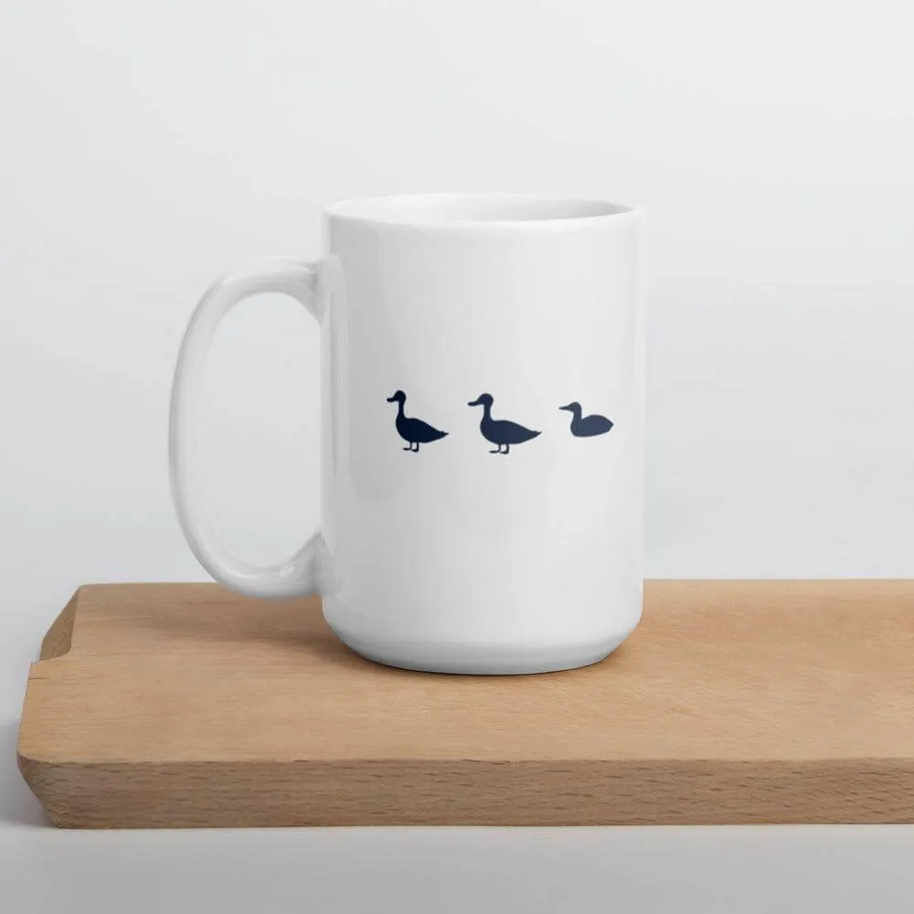 Duck Duck Loon | Minnesota Up North Outdoors White Glossy Coffee Mug