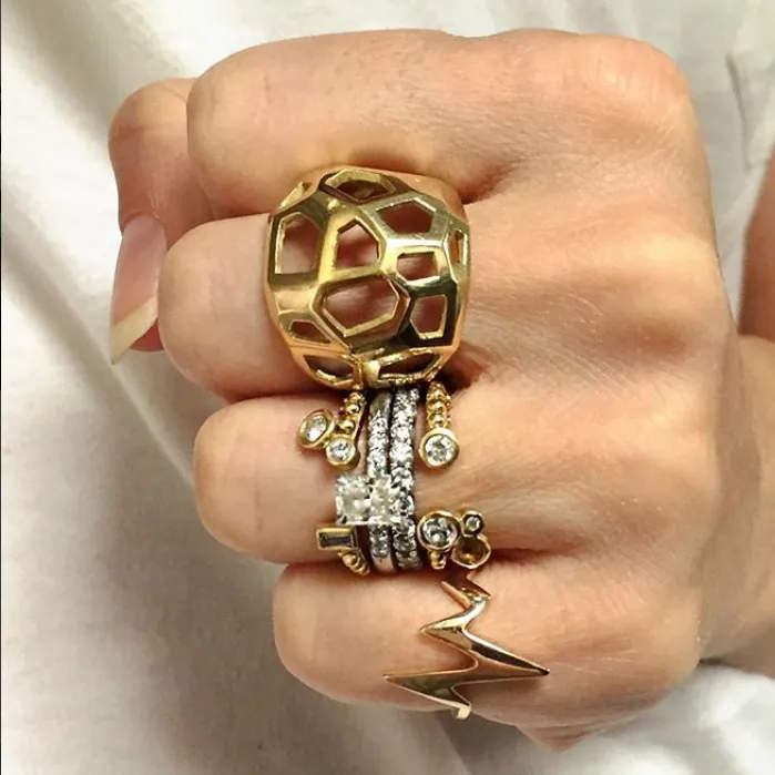 FACETTE CAGE RING