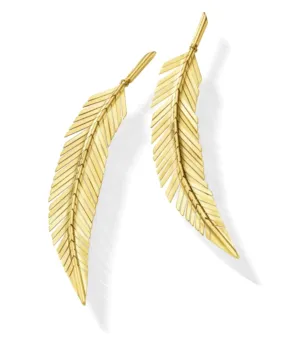 Feather Earrings, Medium