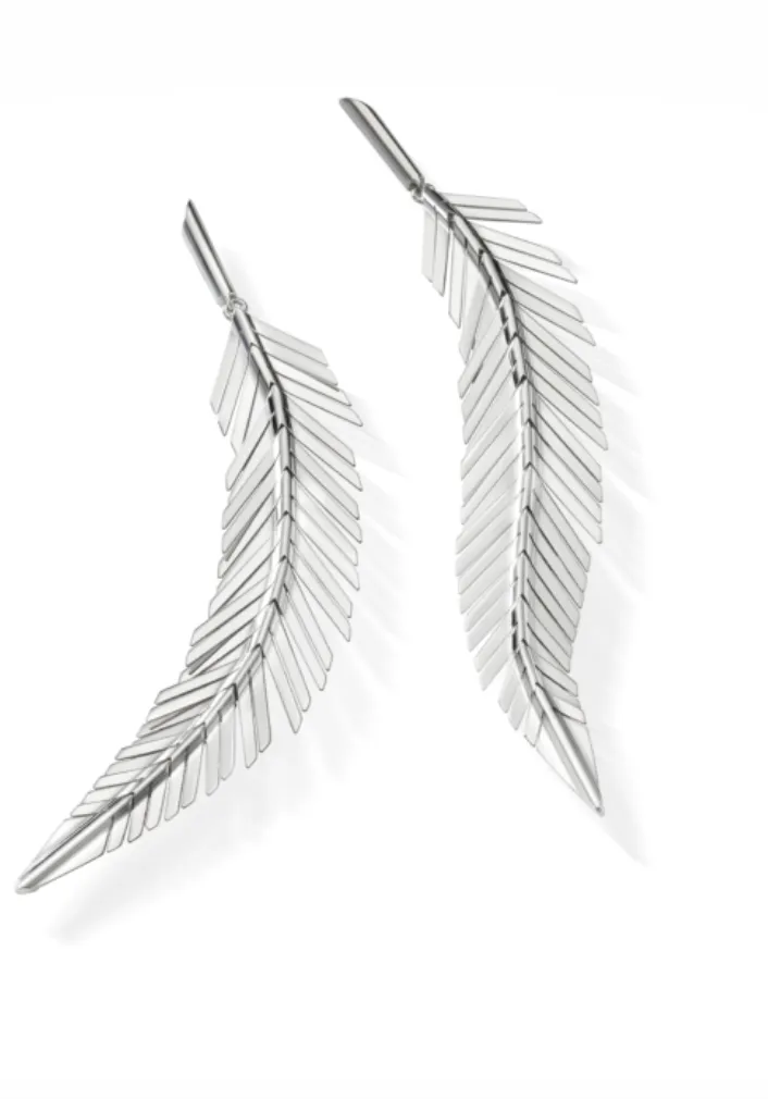 Feather Earrings, Medium