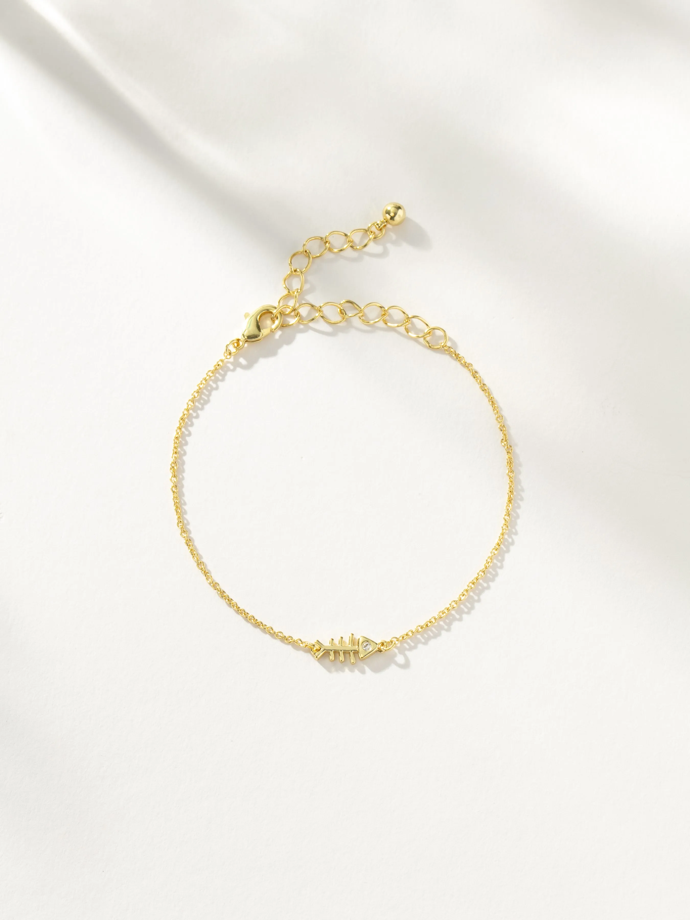 Fish Bone Chain Bracelet