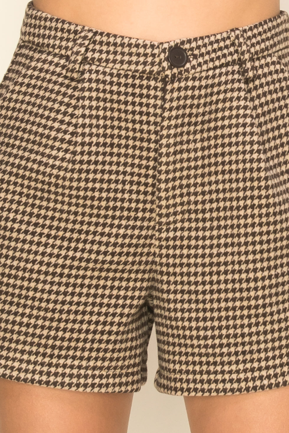 For You Houndstooth Shorts