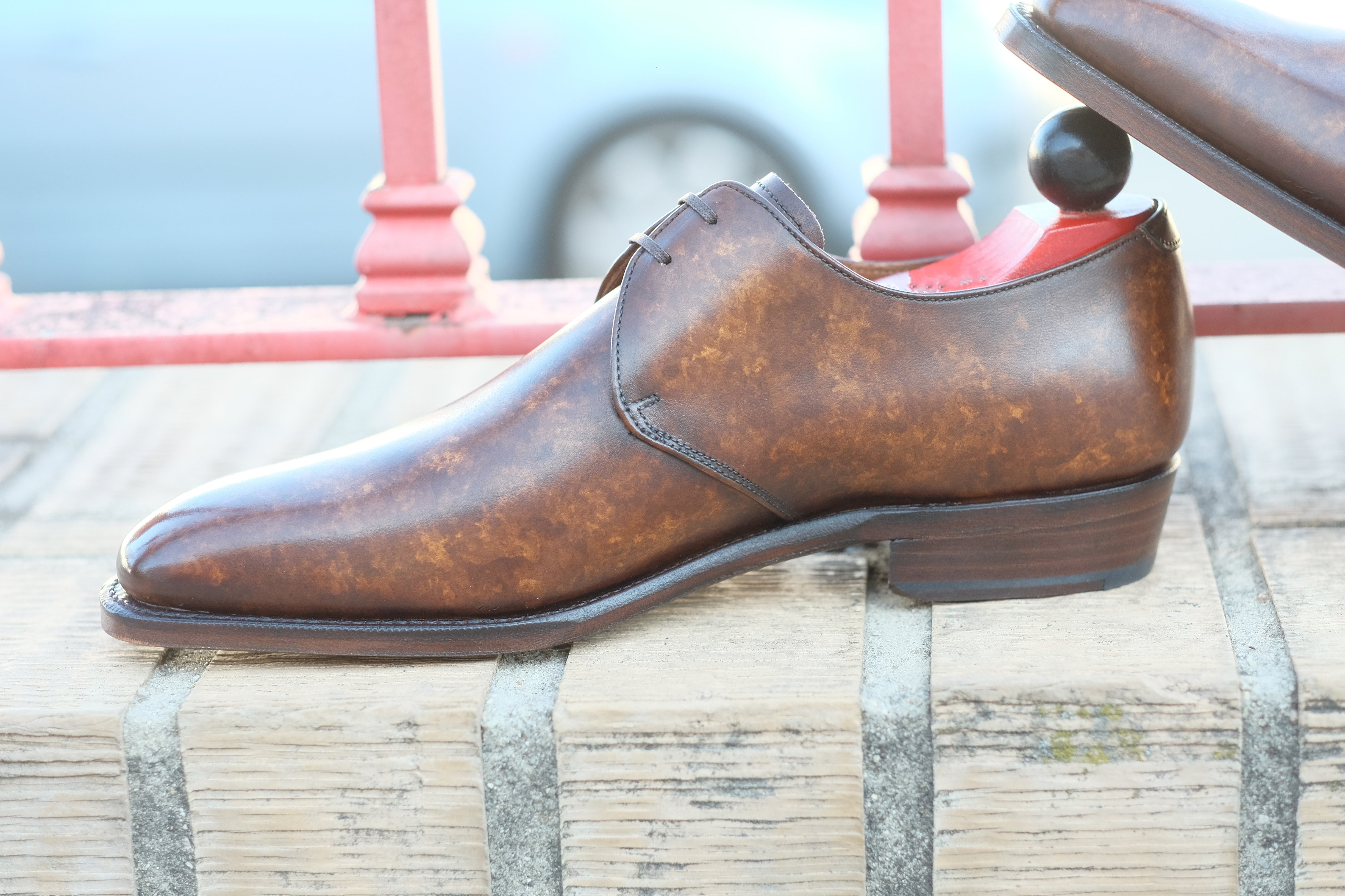 Fremont - MTO - Copper Marble Patina - LPB Last - Single Leather Sole