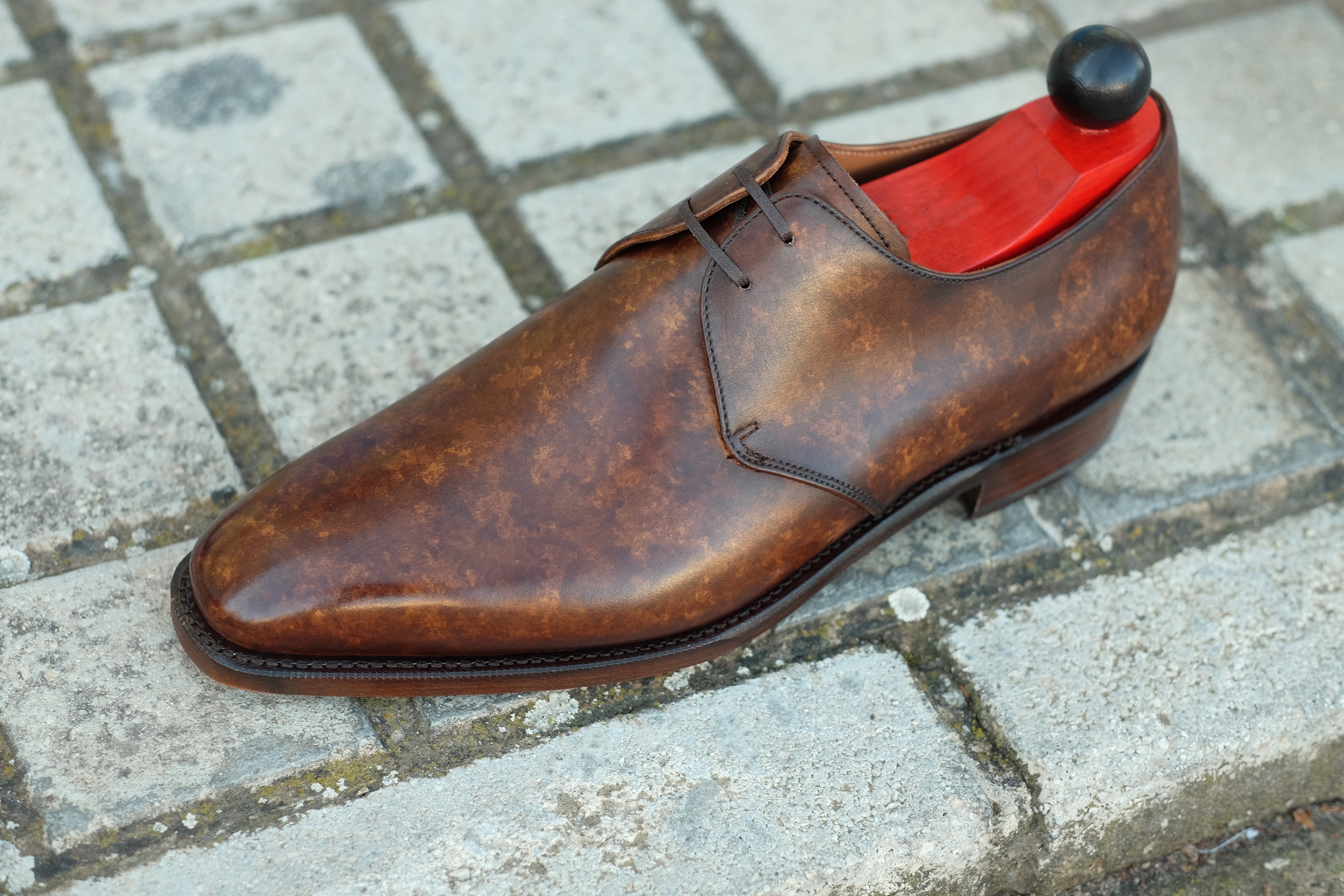 Fremont - MTO - Copper Marble Patina - LPB Last - Single Leather Sole