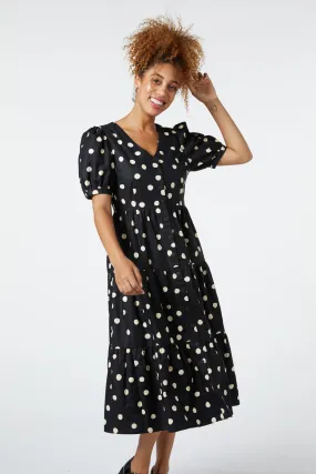 Georgie Spot Midi Dress