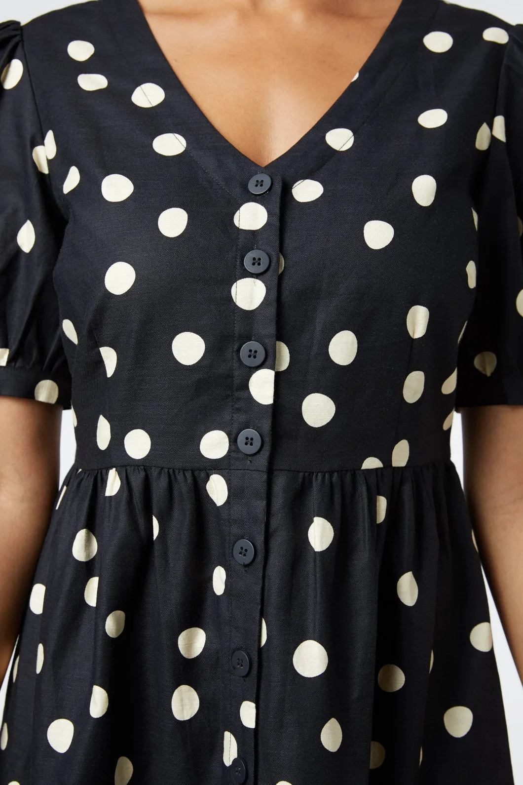 Georgie Spot Midi Dress