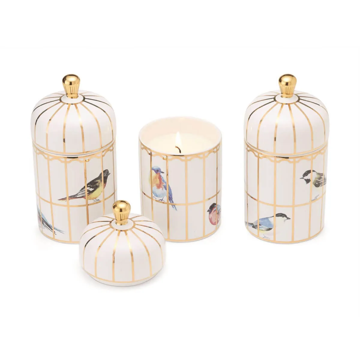 ----------Gilded Cage Lidded Lemon Verbena Candle---------