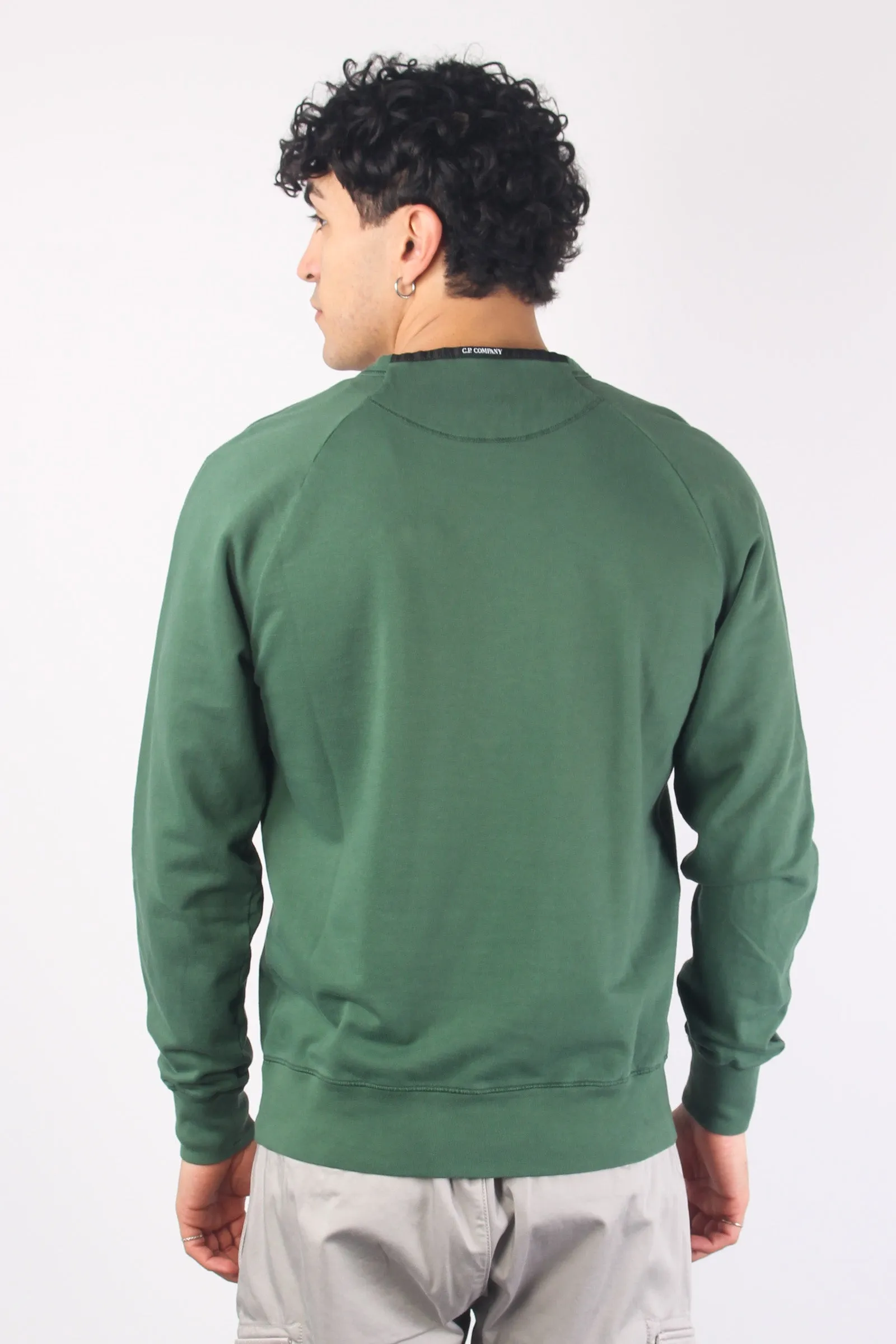 Girocollo Scritta Logo Duck Green